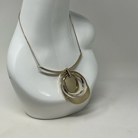 Chico’s bold gold tone necklace. - Picture 1 of 8